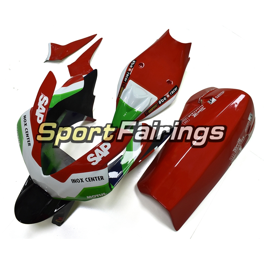 Firberglass Fairing Kit Fit For Aprilia RSV4 1000 2010 - 2015 - Red Green White