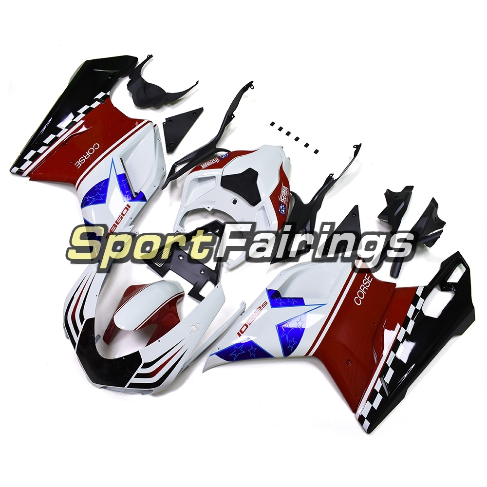 Fairing Kit Fit For Ducati 1098/1198/848 2007 - 2012 - White Red Blue