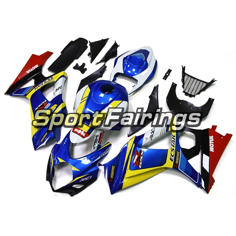Fairing Kit Fit For Suzuki GSXR1000 K7 2007 - 2008 - Yellow Blue