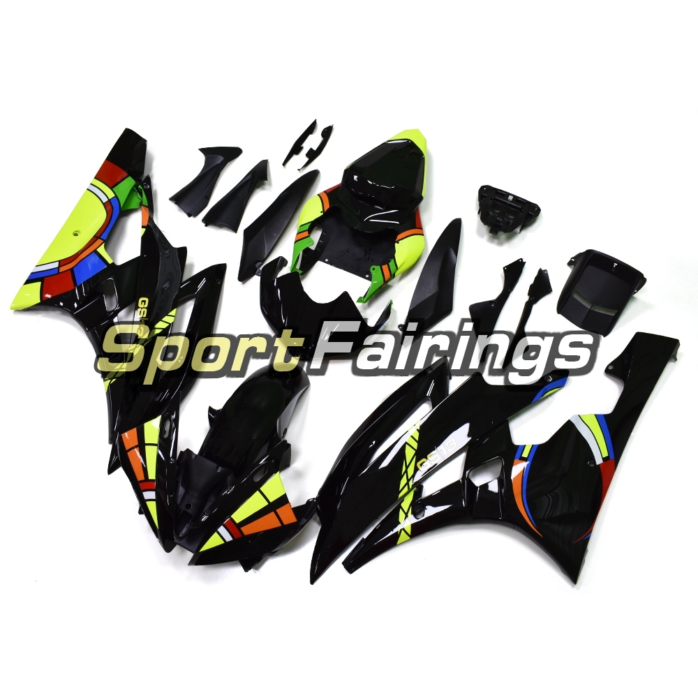 Fairing Kit Fit For Yamaha YZF R6 2006 2007 - Yellow Black
