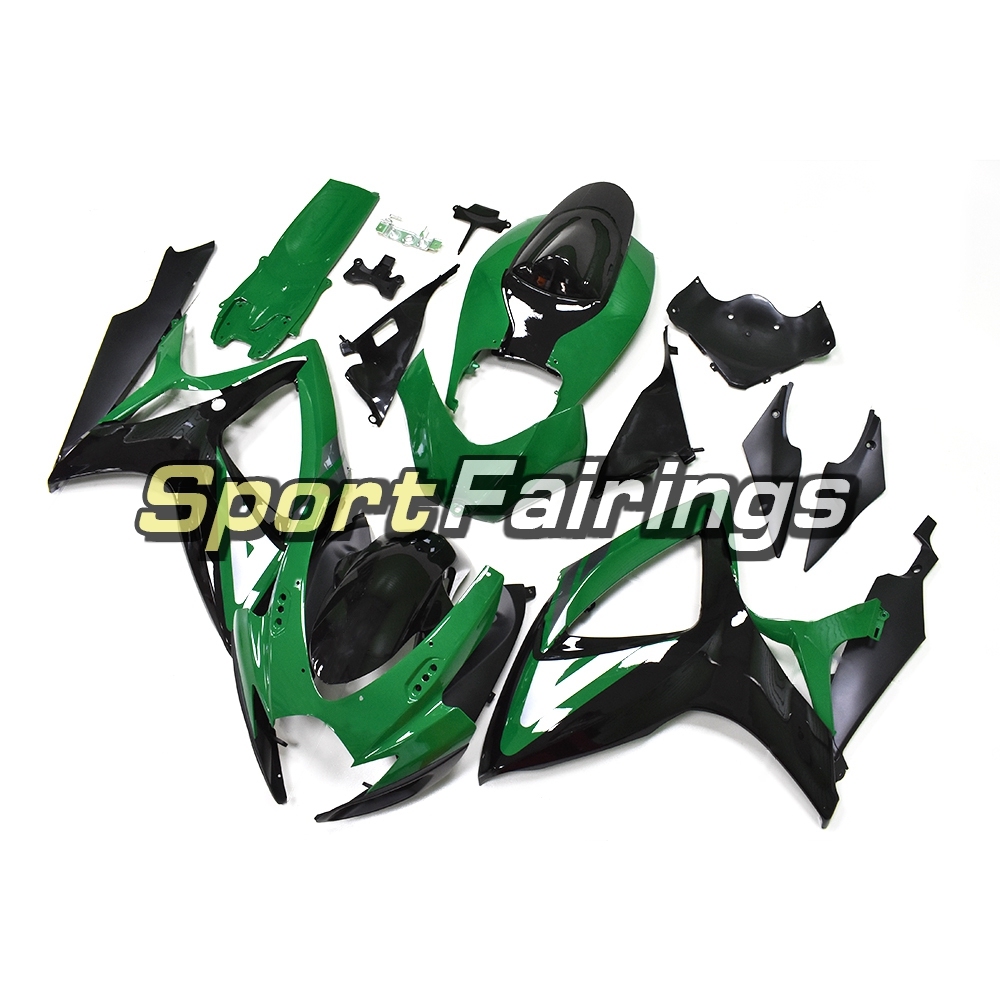 Fairing Kit Fit For Suzuki GSXR600 750 2006 - 2007 - Green Black