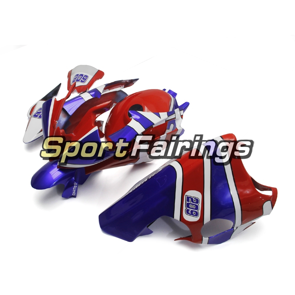 Fiberglass Racing Fairing Kit Fit For Yamaha YZF R6 2008 - 2016 - Blue Red