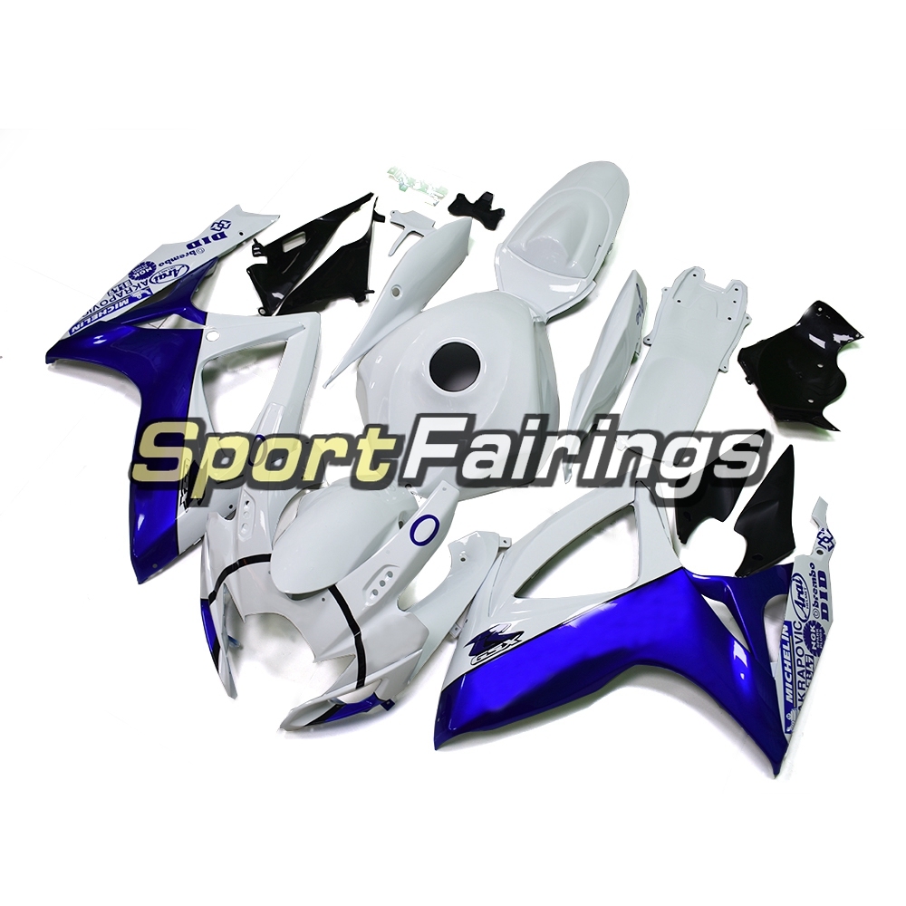 Fairing Kit Fit For Suzuki GSXR600 750 2006 - 2007 - White Black