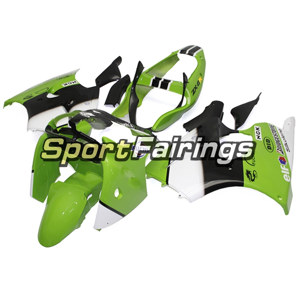 Fairing Kit Fit For Kawasaki ZX6R 2000-2002- Green White Black SBK