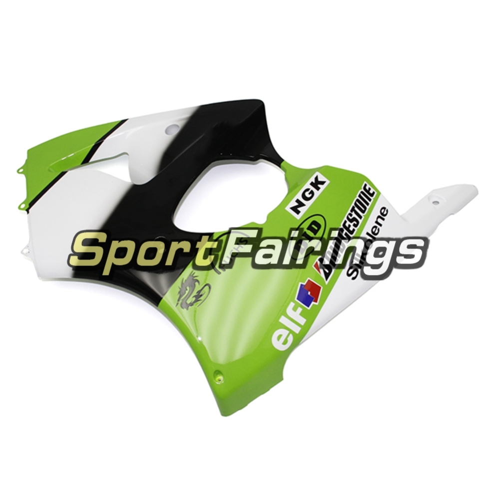 Fairing Kit Fit For Kawasaki ZX6R 2000-2002- Green White Black SBK