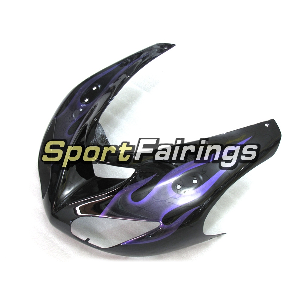 Fairing Kit Fit For Kawasaki ZX10R 2006 - 2007 -Gloss Black Purple Flame
