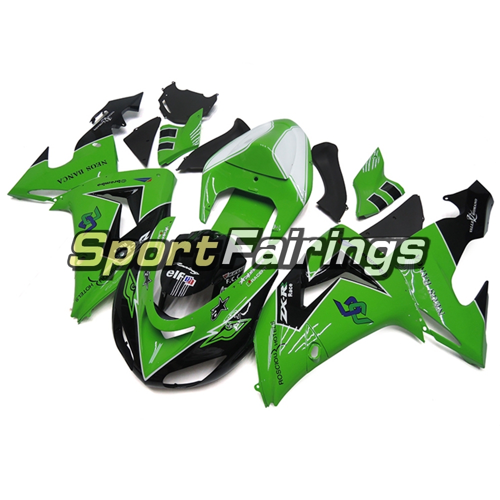 Fairing Kit Fit For Kawasaki ZX10R 2006 - 2007 -Black Green