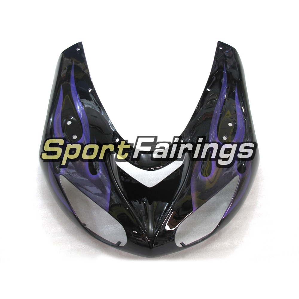 Fairing Kit Fit For Kawasaki ZX10R 2006 - 2007 -Gloss Black Purple Flame
