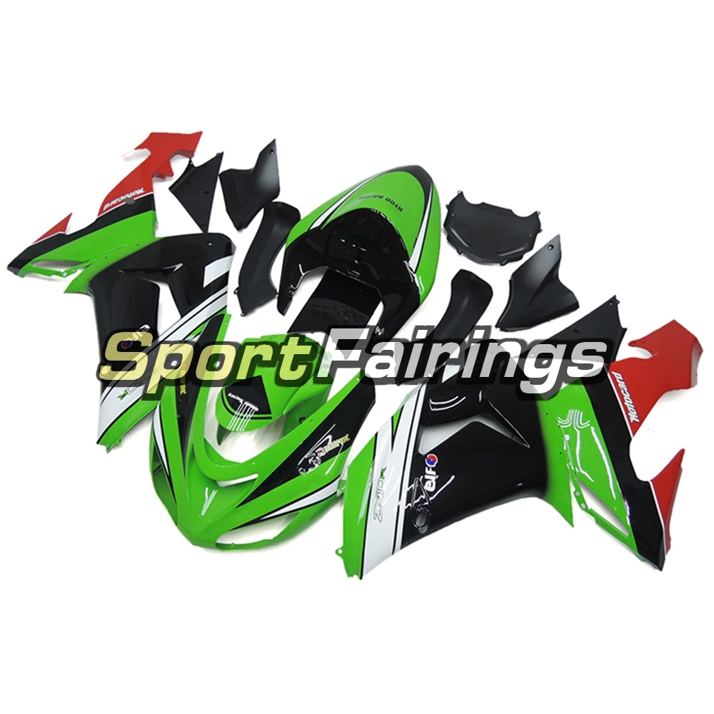 Fairing Kit Fit For Kawasaki ZX10R 2006 - 2007 -Green Black Red