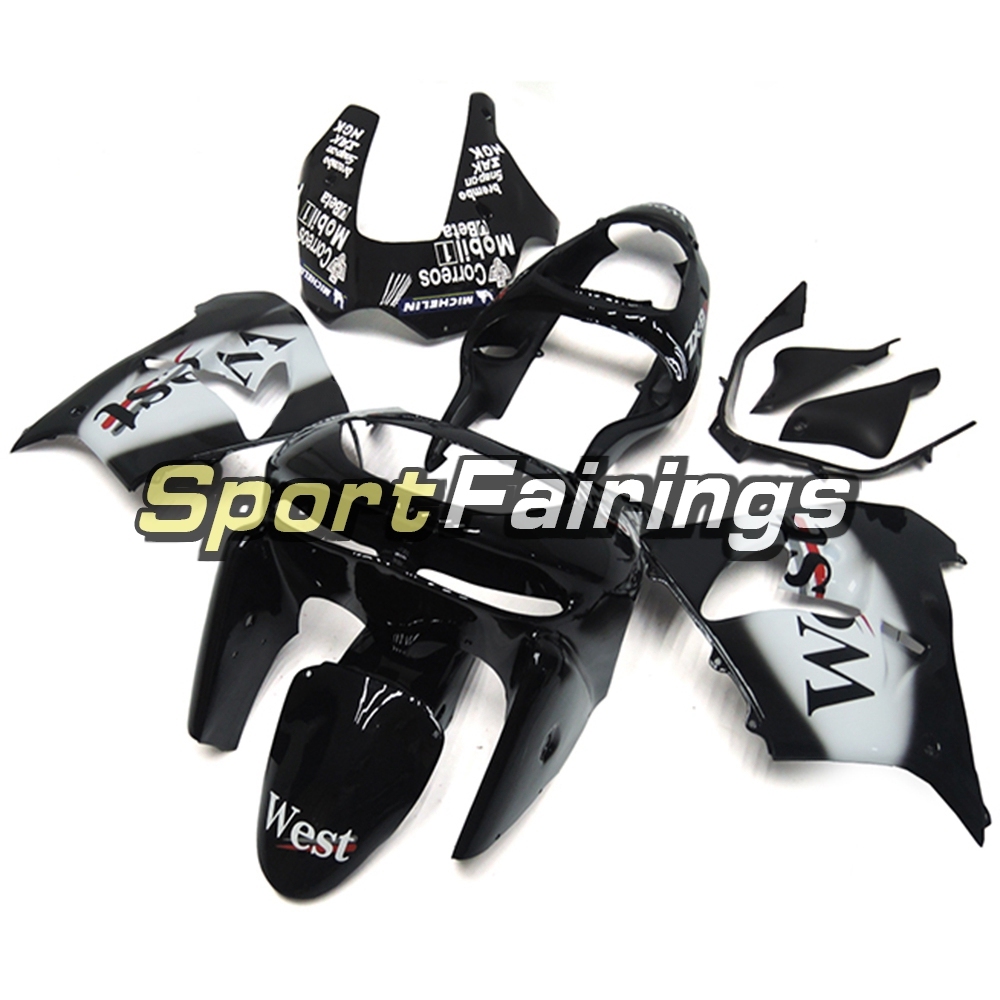 Fairing Kit Fit For Kawasaki ZX9R 1998 - 1999 - West White Black