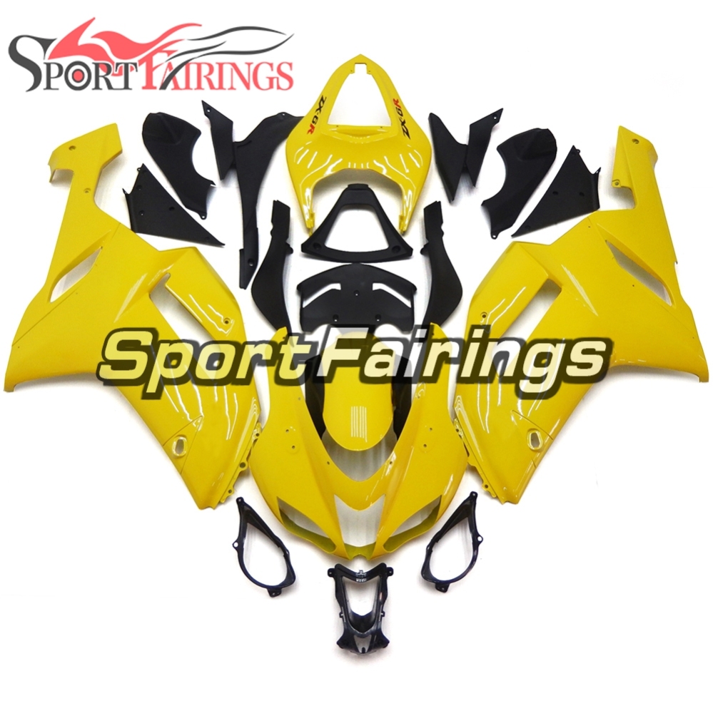Fairing Kit Fit For Kawasaki ZX6R 2007 - 2008 -Yellow
