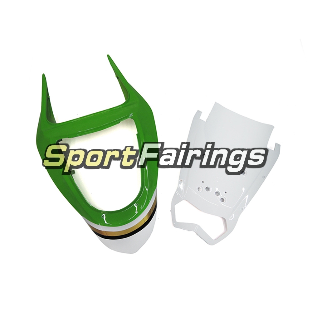 Fairing Kit Fit For Kawasaki ZX6R 2003-2004- Green White Lucky Strike