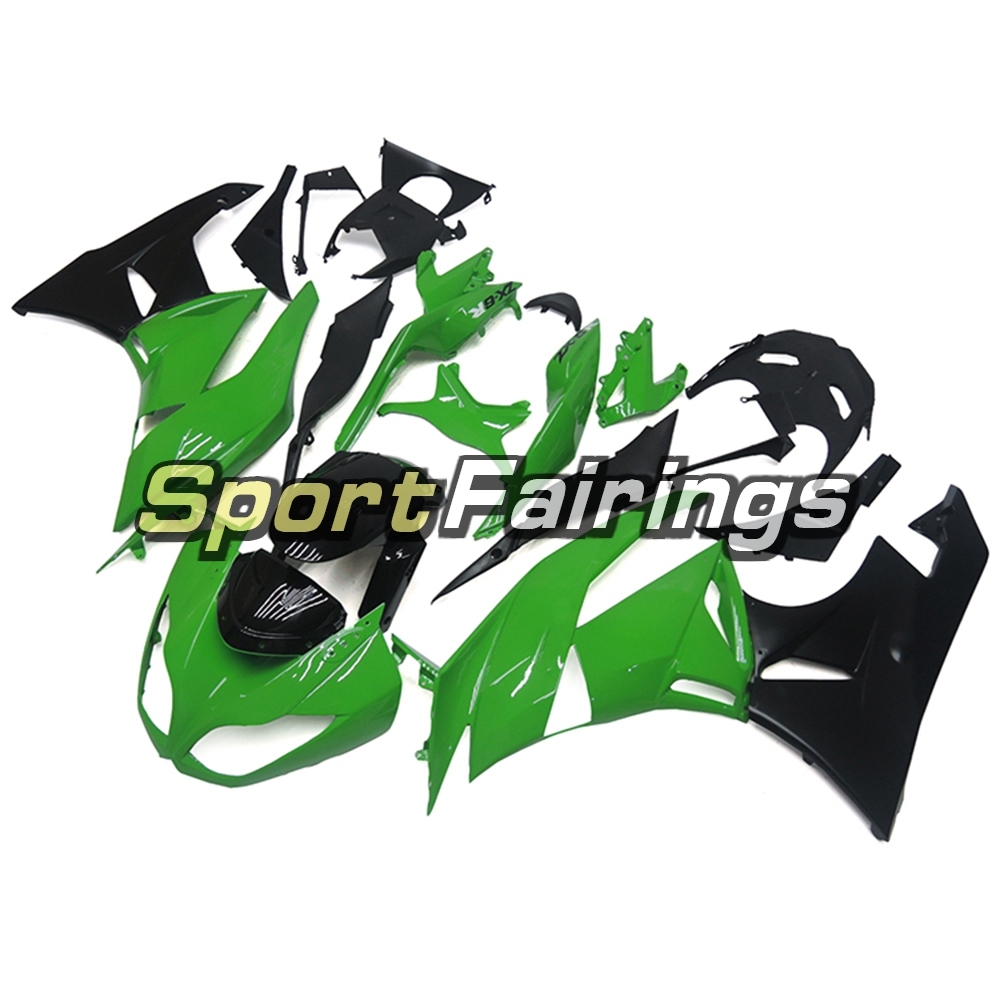 Fairing Kit Fit For Kawasaki ZX6R 2009 - 2010 - Green Black