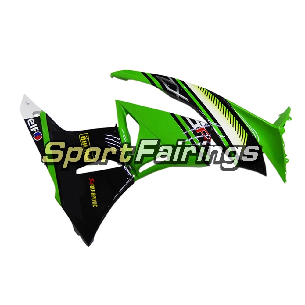 Fairing Kit Fit For Kawasaki ZX6R 2009 - 2010 - Green Black