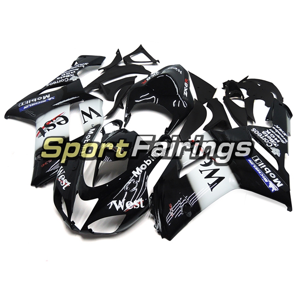 Fairing Kit Fit For Kawasaki ZX6R 2007 - 2008 - West Black