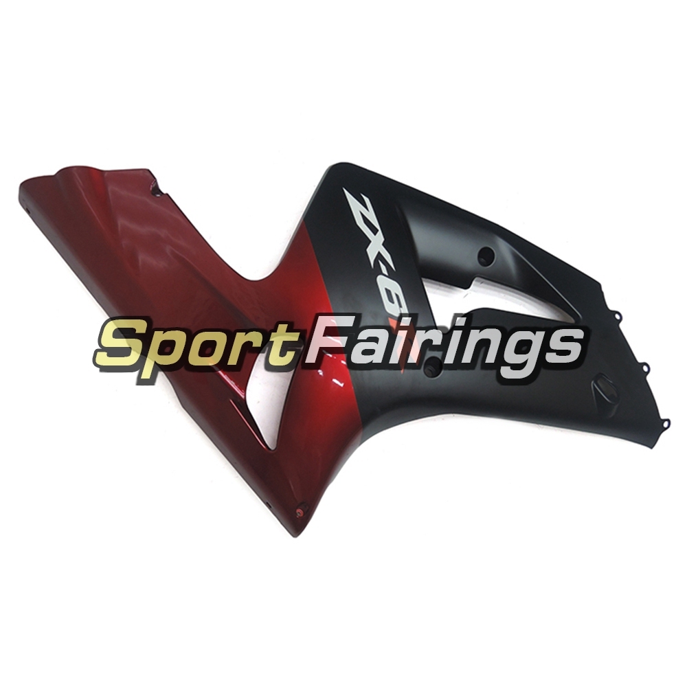 Fairing Kit Fit For Kawasaki ZX6R 2003-2004- Red Black