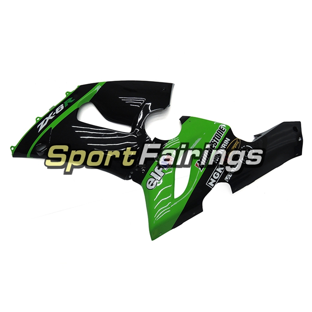 Fairing Kit Fit For Kawasaki ZX6R 2005 - 2006 - Green Black