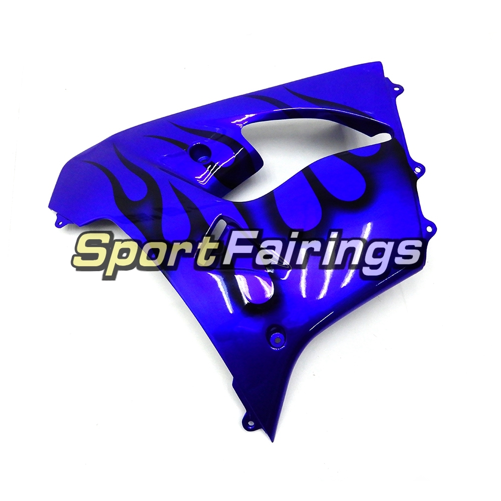 Fairing Kit Fit For Kawasaki ZX9R 1998 - 1999 - Blue Black Flame