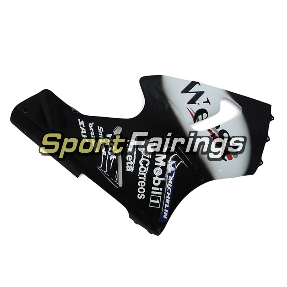 Fairing Kit Fit For Kawasaki ZX12R 2000 2001 -West Black White
