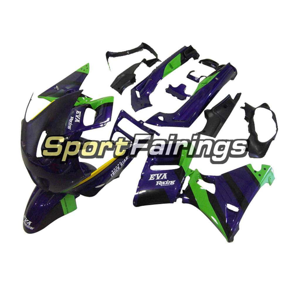 Fairing Kit Fit For Kawasaki ZZR400  1993 - 2007-EVA Racing Blue Green