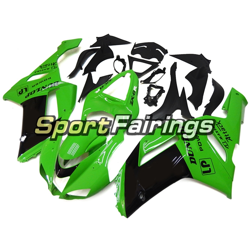 Fairing Kit Fit For Kawasaki ZX6R 2007 - 2008 -Green