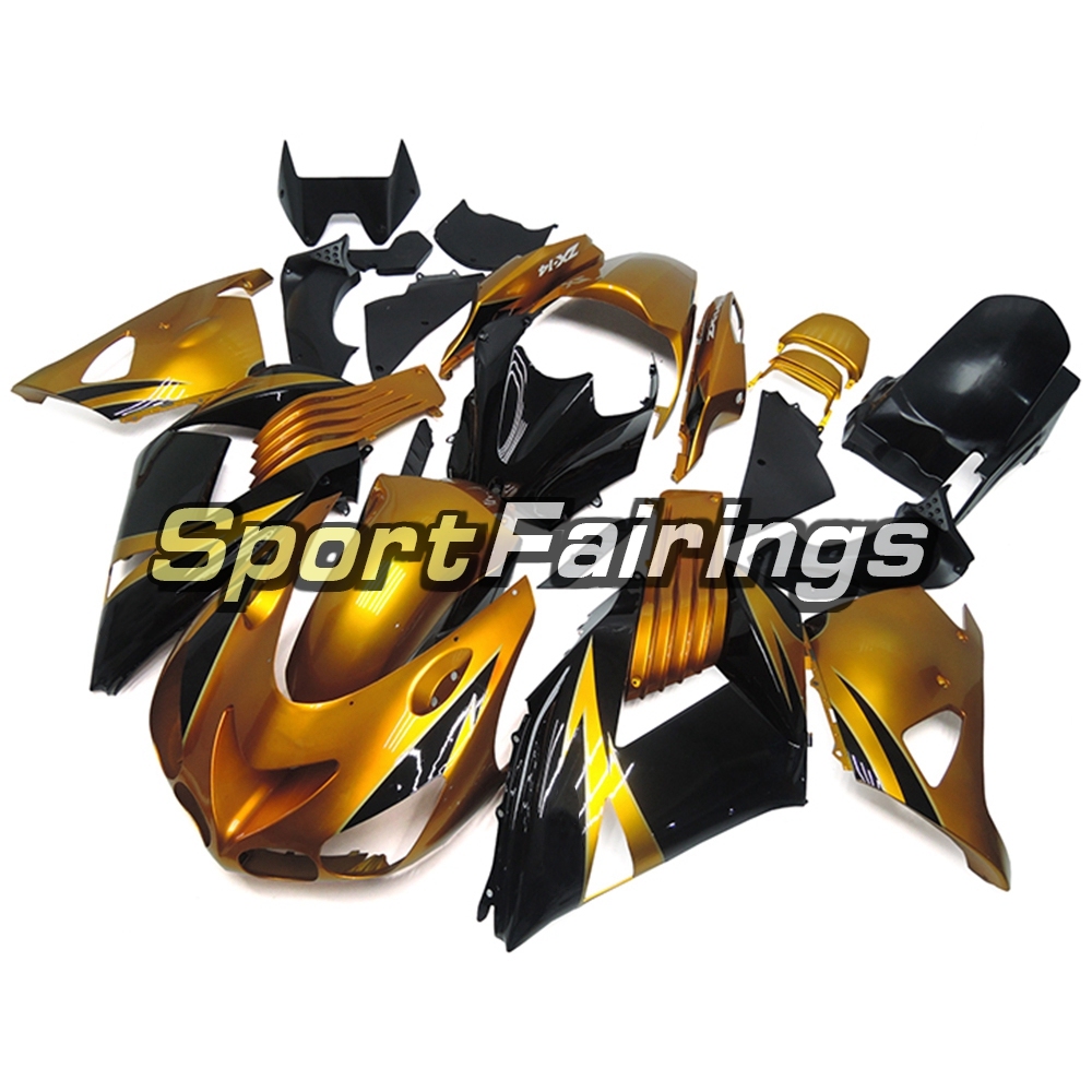 Fairing Kit Fit For Kawasaki ZX-14R /ZZ-R1400 2006 - 2011  -Black Gold