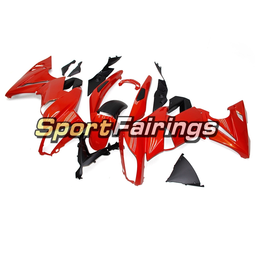 Fairing Kit Fit For Kawasaki ER-6F / Ninja 650r 2009 - 2011 - Black Red