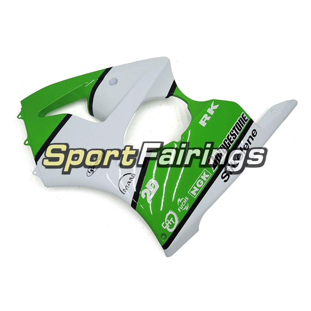 Fairing Kit Fit For Kawasaki ZX6R 2000-2002- Green White