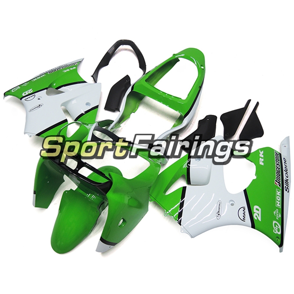 Fairing Kit Fit For Kawasaki ZX6R 2000-2002- Green White