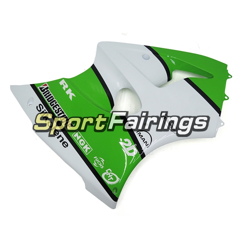 Fairing Kit Fit For Kawasaki ZX6R 2000-2002- Green White