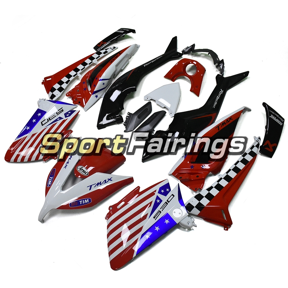 Fairing Kit Fit For Yamaha TMAX530 2015 - Red Black