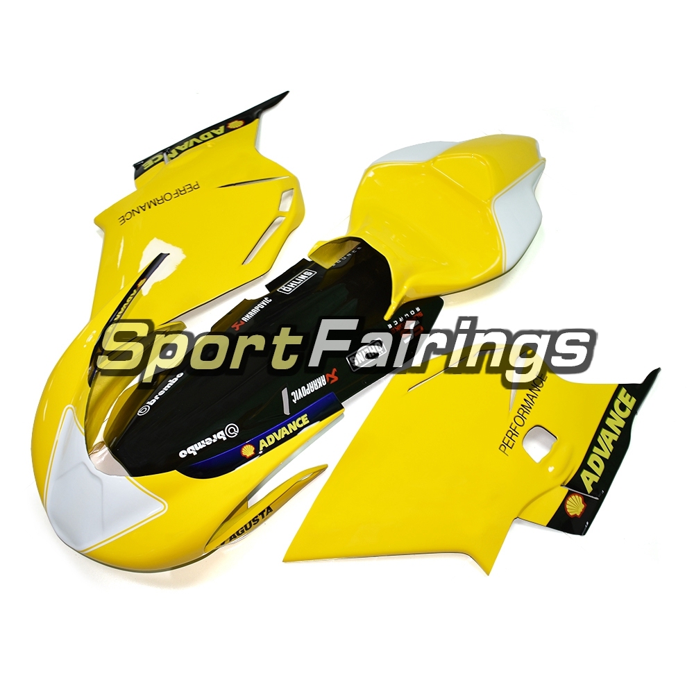 Fiberglass Racing Fairing Kit Fit For MV Agusta F4 750 1000 2000 - 2009 - Yellow Black