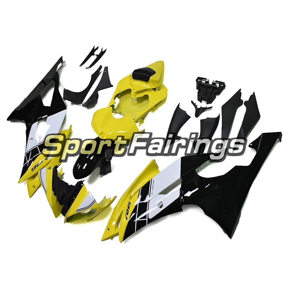 Fairing Kit Fit For Yamaha YZF R6 2008 - 2016 - White Yellow