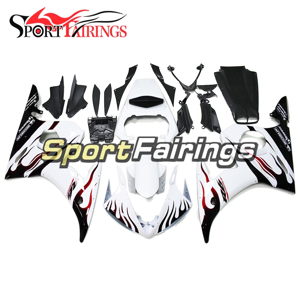 Fairing Kit Fit For Yamaha YZF R6 2005 - White Black Red