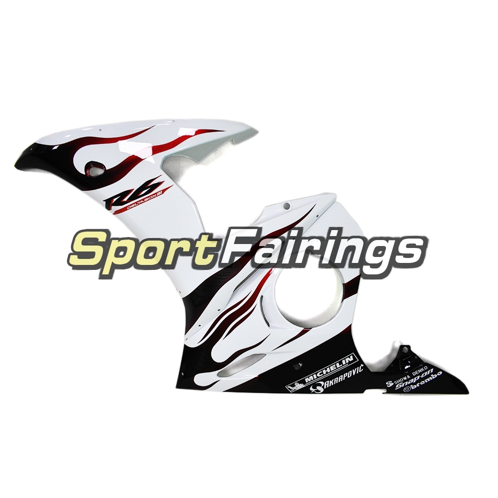 Fairing Kit Fit For Yamaha YZF R6 2005 - White Black Red