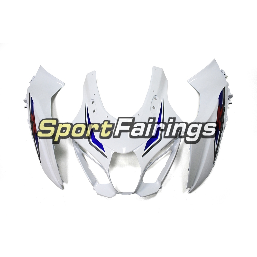 White with Blue Strips Motorcycle Fairing Kit Fit For Suzuki GSXR1000 2017 2018 2019 New Arrival Cowlings