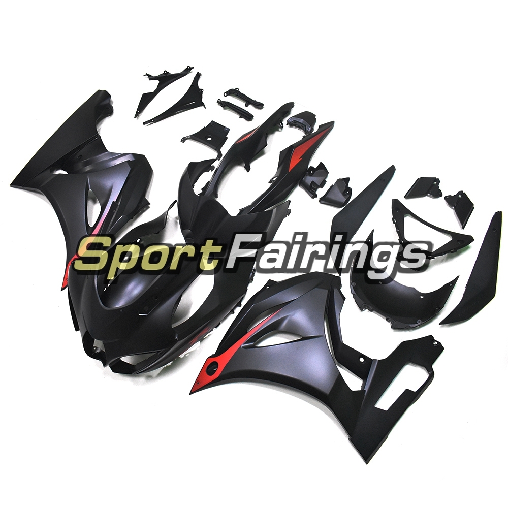 Matte Black Red Strips Motorcycle Fairing Kit Fit For Suzuki GSXR1000 2017 2018 2019 New Arrival Cowlings
