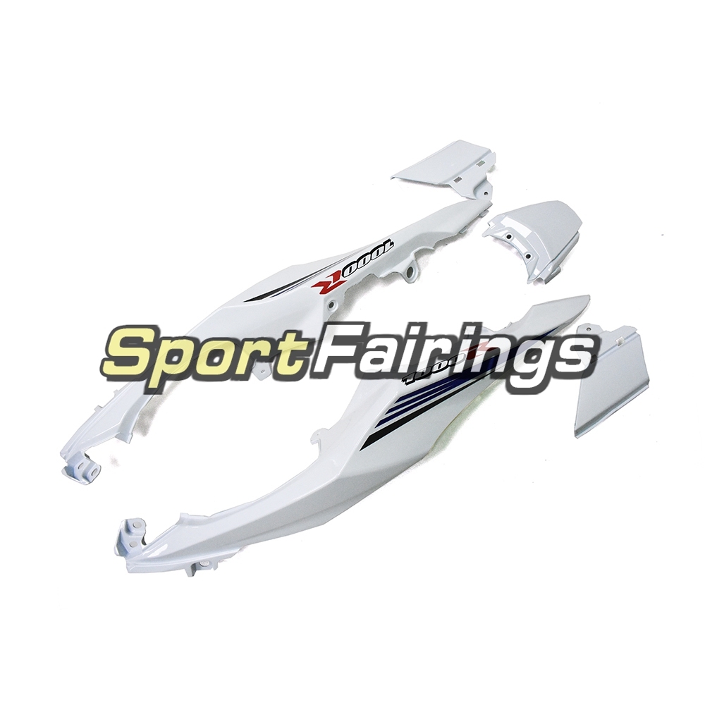 White with Blue Strips Motorcycle Fairing Kit Fit For Suzuki GSXR1000 2017 2018 2019 New Arrival Cowlings