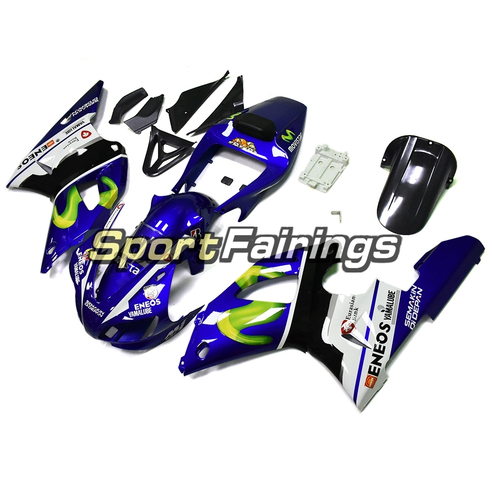 Fairing Kit Fit For Yamaha YZF R1 1998 1999 - Blue White