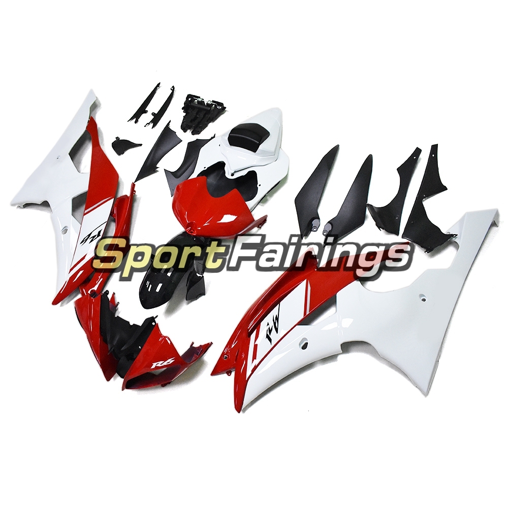 Fairing Kit Fit For Yamaha YZF R6 2008 - 2016 - White Red