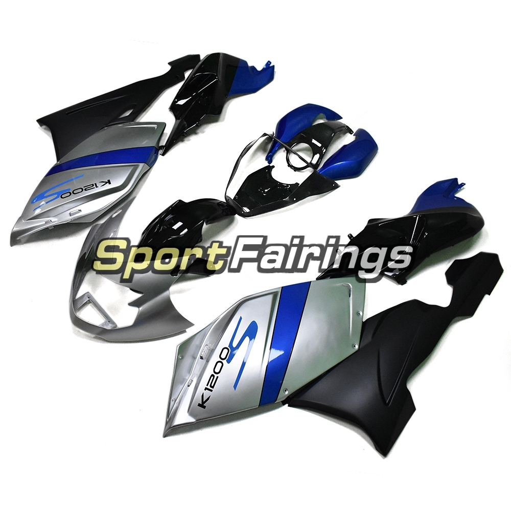 Fairing Kit Fit For BMW K1200S 2005 - 2008 - Blue Silver