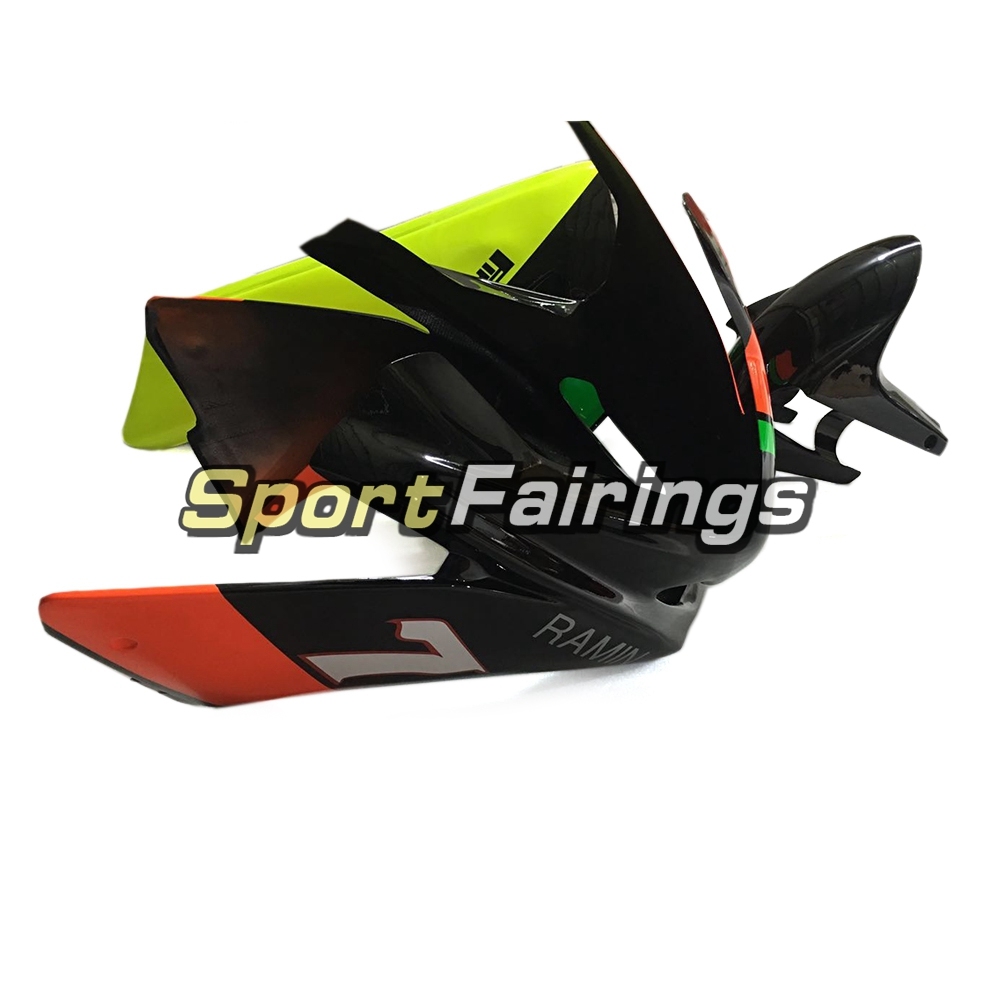 Firberglass Fairing Kit Fit For Aprilia RSV4 1000 2010 - 2015 - Orange Black Fluorescent Yellow