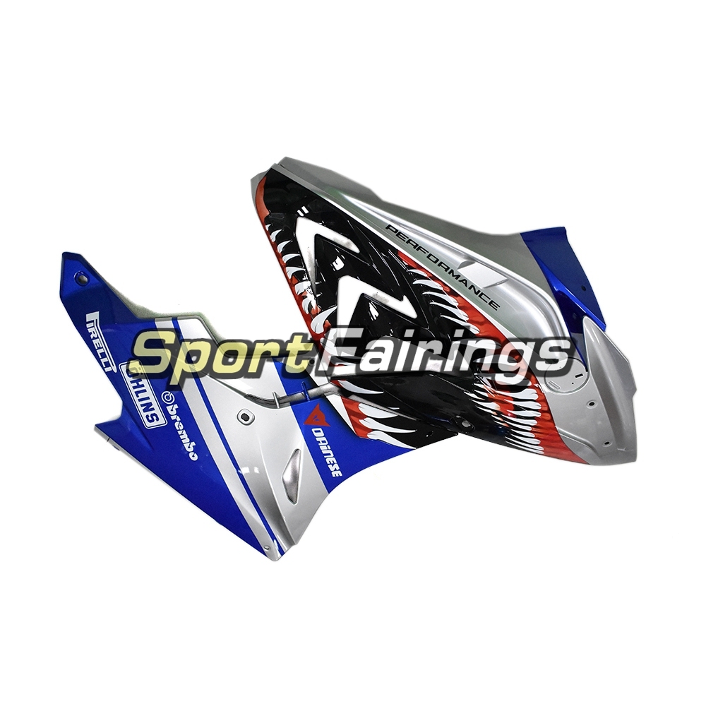 Fairing Kit Fit For BMW S1000RR 2017 2018 - Silver Blue Shark Attack
