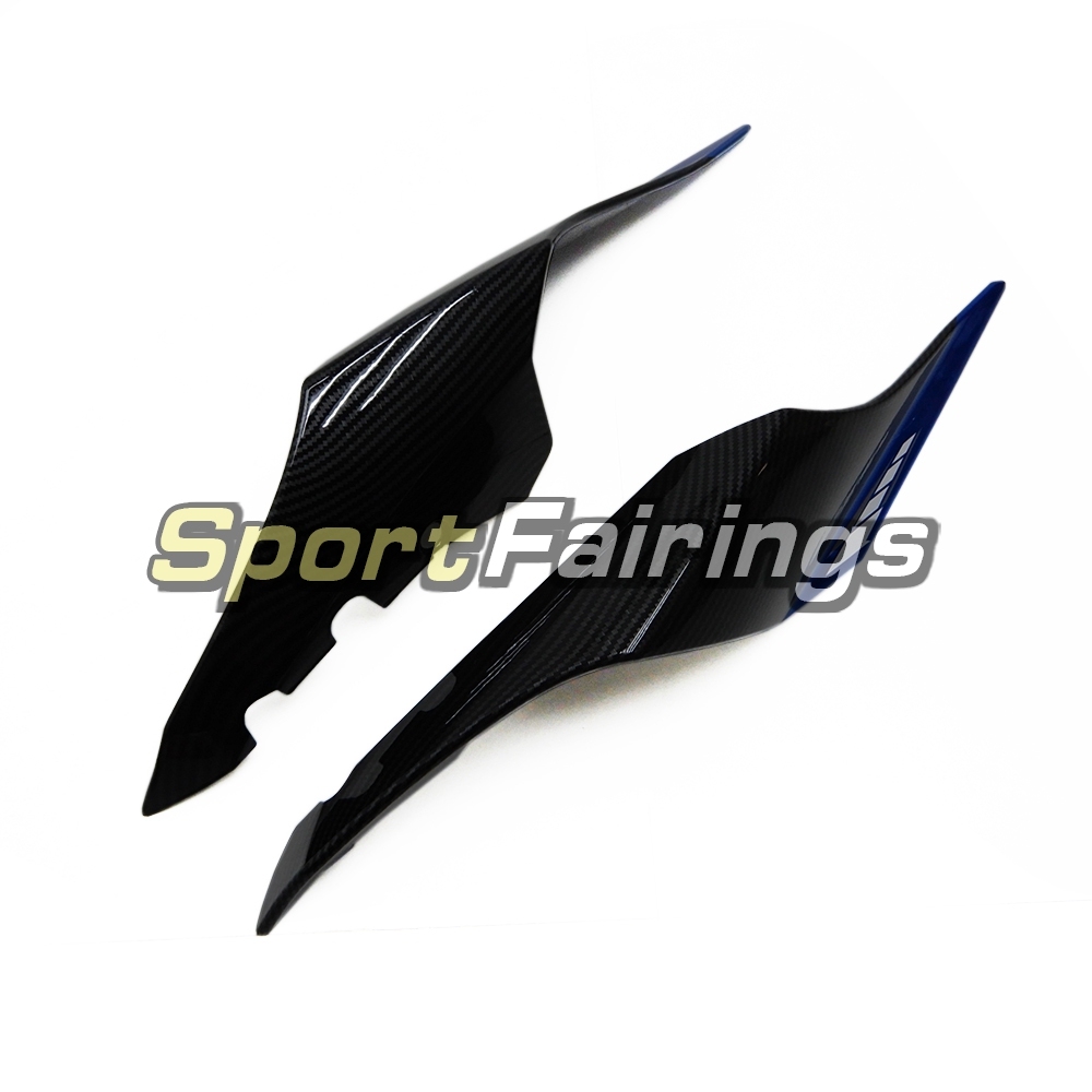 Fairing Kit Fit For Yamaha YZF R1 2015 2016 2017 2018 - Carbon Fiber Effect Blue Silver and Black