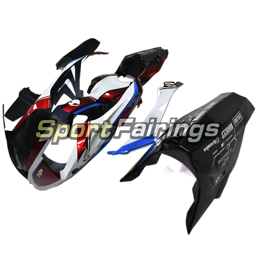 Firberglass Fairing Kit Fit For BMW S1000RR 2015 2016 - Deep Red Black and White