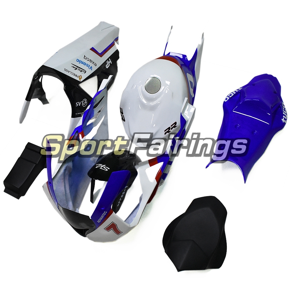 Firberglass Fairing Kit Fit For BMW S1000RR 2011 - 2014 - White Blue TYCO