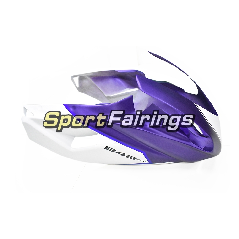 Firberglass Racing Fairing Kit Fit For Dacati 1098/848/1198 2007 - 2012 - Gloss Purple White