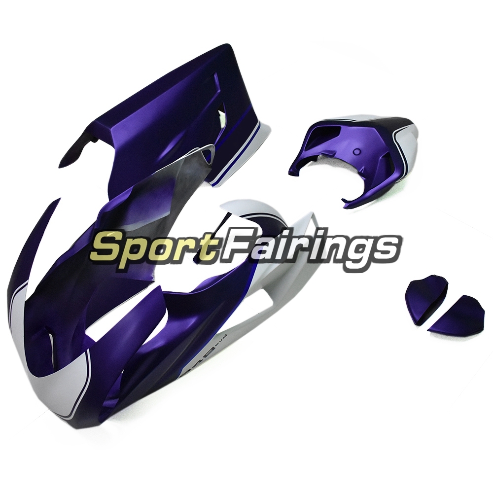 Firberglass Racing Fairing Kit Fit For Dacati 1098/848/1198 2007 - 2012 - Gloss Purple White