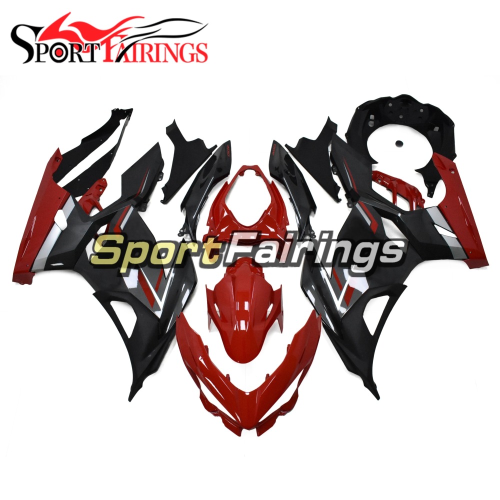 Complete Fairing Kit Fit For Kawasaki Ninja 400 NINJA400 2018-2020 - Gloss Red Black