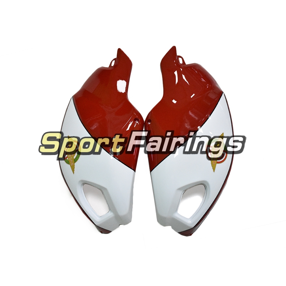 Full Fairing Kit Fit For Ducati  696/796/795/M1000/M1100 2009 - 2011 - White Red